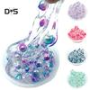 Clear Crystal Slime Multicolor Beads Fluffy Soft Clay Decompression Kids Toy