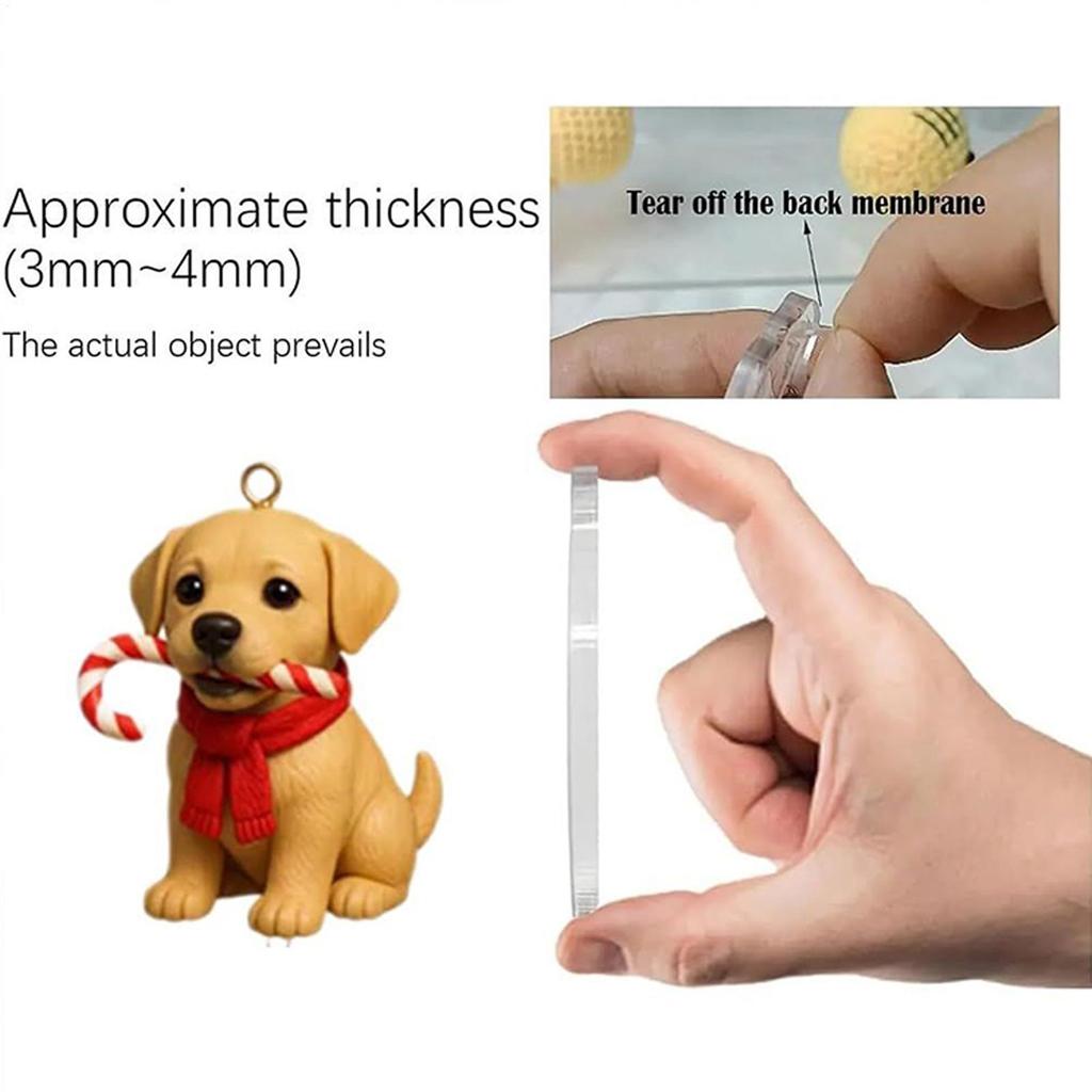 Christmas Dog Advent 2025 2D Acrylic Holiday Decorations 24 Days Dog Ornament Countdown Calendar for Home Tree Car Rearview