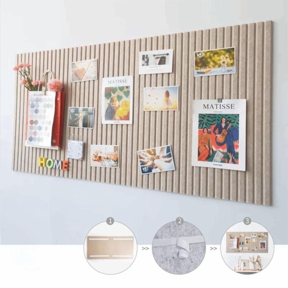 Lightweight DIY Felt Wall Stickers Self-Adhesive 40x60cm Photo Display Board No Drill Felt Bulletin Board Gallery Wall