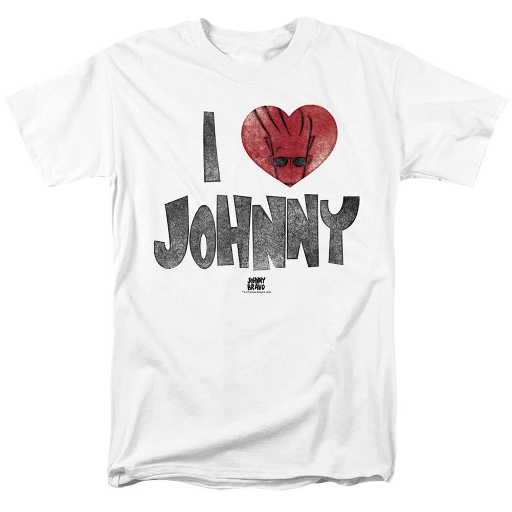 Johnny Bravo  I Heart Johnny  T-Shirt - to 5X XL