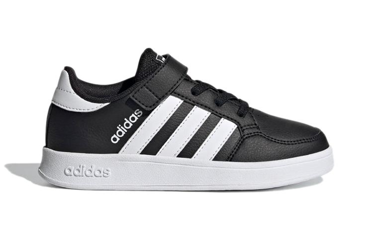 adidas Neo Breaknet Comfortable And Trendy Abrasion Resistant Low Top Skateboard Shoes Black White FZ0105