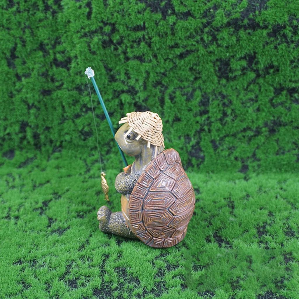 Realistyczna Rzeźba Żółwia z Żywicy Ornament Zwierzęcy na Trawnik, Ganek i do Dekoracji Wnętrz Rzeźba Zwierzęca Statua