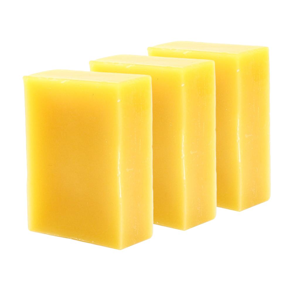 3pcs 45g Polish Natural Beewax Blocks Maintenance Wax for Seals And Stamps, Man String Playing Hand