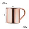 Schlanke und stilvolle 450 ml Tasse Kupferbecher Reiner Kupferbecher