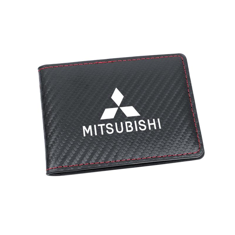 

Car Driver License Cover Suede Leather Auto Driving Documents Case Credit Card Holder For Mitsubishi Eclipse Lancer Colt Triton