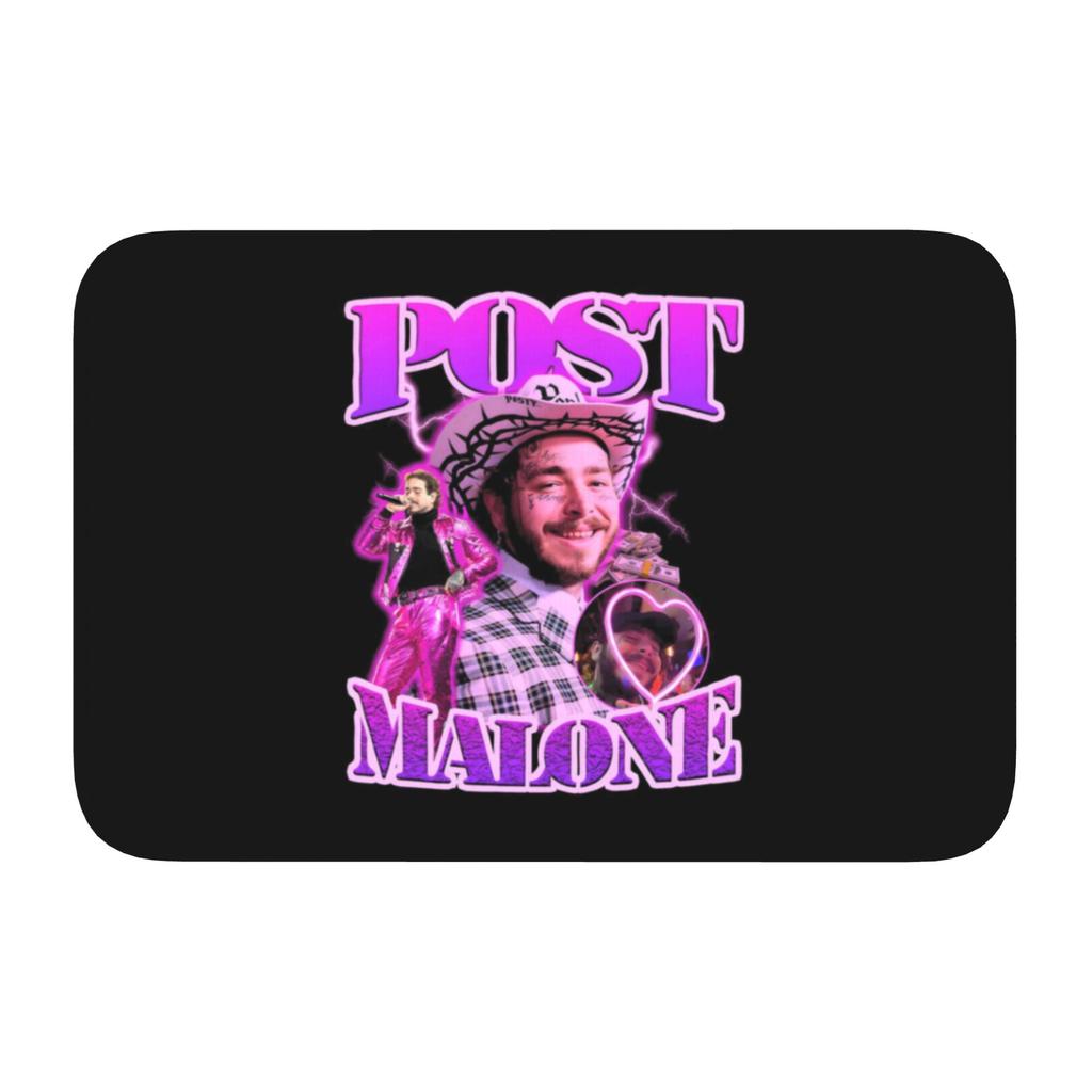 Custom Posts Malones American Popular Rapper Front Door Floor Entrance Mat Indoor Bath Kitchen Doormat Garage Carpet Rug