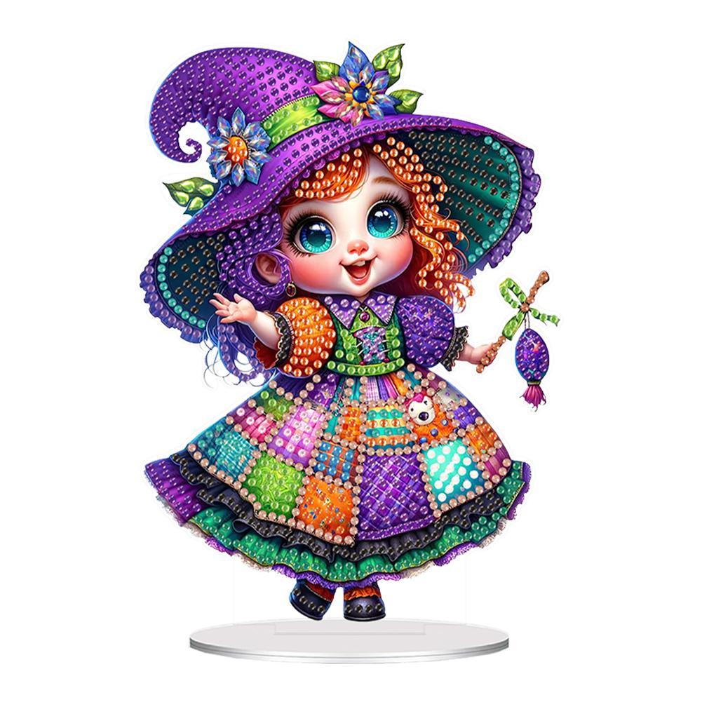 Acrylic Cartoon Animal Diamond Painting Tabletop Ornaments Kit Lamp Diamond Painting Desktop Ornaments Kit for Home Office Decor