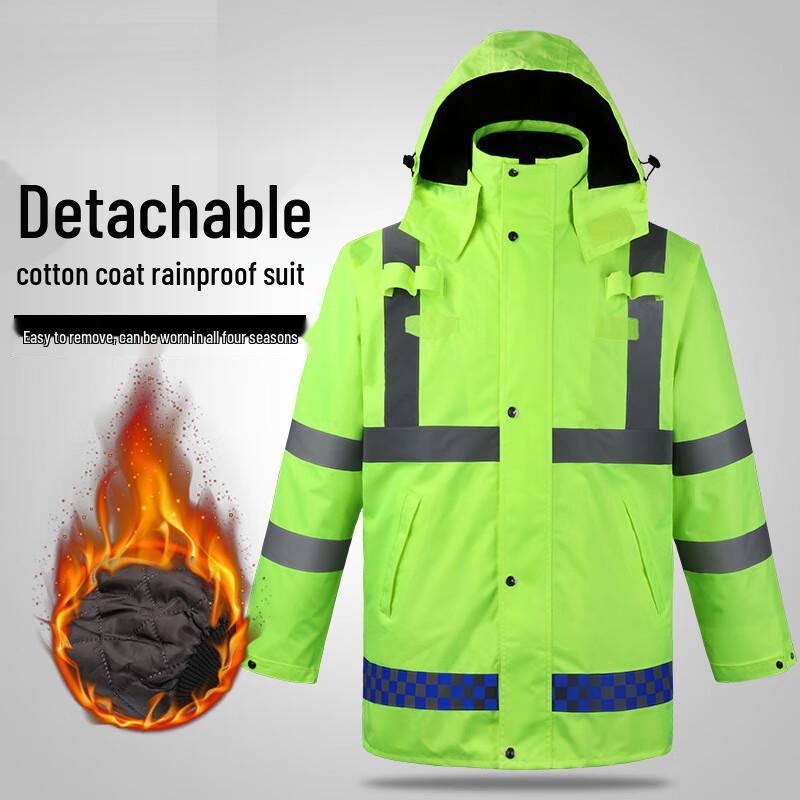 Maikeyou High-Visibility Reflective Rain Suit XL