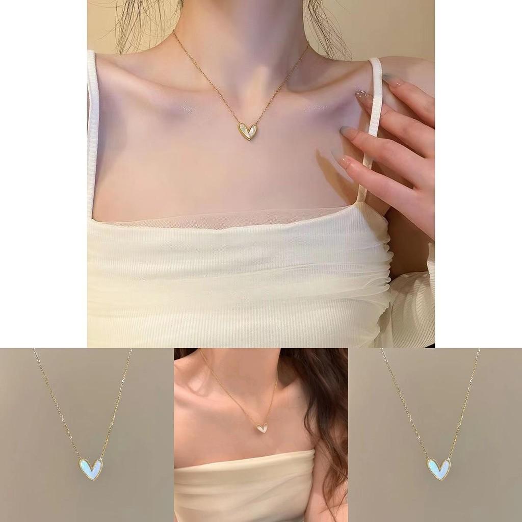 Trendy Heart-shaped Alloy Necklace Perfect For Any Occasion Gold Color