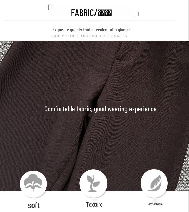Milk Card Color Women's Wide-Leg Suit Pants, Slightly Flared, High Waist, Drapey, Floor-Length, 2026 Early Spring Fashion.