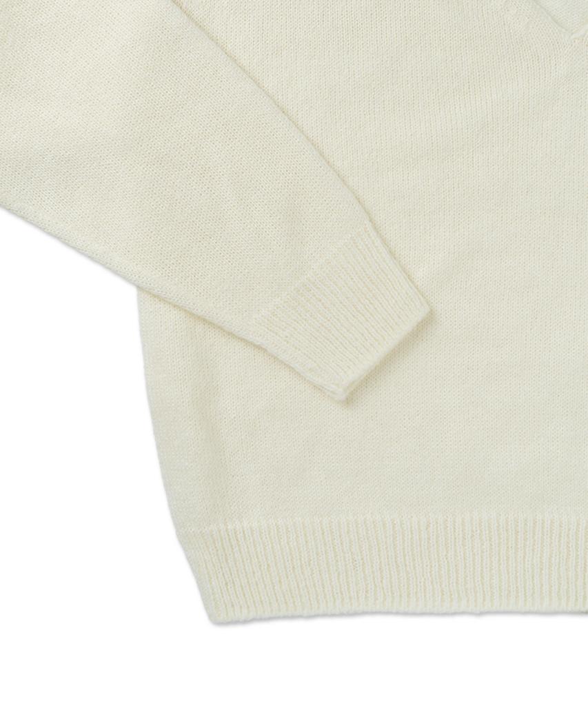 WITHOUT SUMMER Moa V-Neck Knit_Ivory