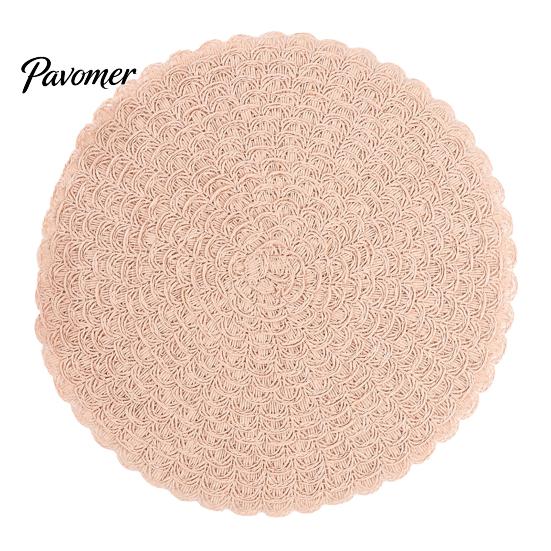 Heat Resistant Table Mats Round Insulated Placemat for Dining Table, Paper Place Mat, Waterproof Oil Proof Non Decorative Lace Slip Coaster