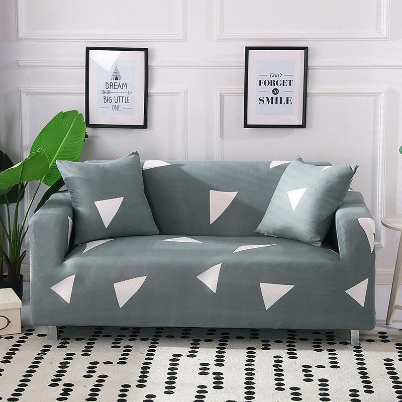 Geometric Printing Stretch Sofa Cover All-Inclusive Non-Slip Sofa Slipcover Combination Imperial Concubine Living Room Fabric Craft