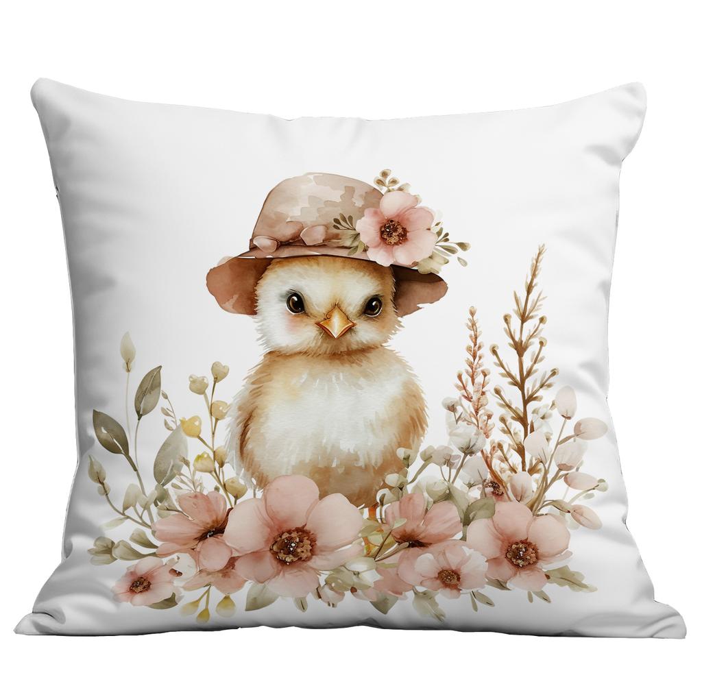 Neues Ostern Retro Floral Hase Ei Push Kissenbezug Zuhause Sofa Kissenbezug