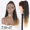 MISSQUEENSynthetic Long Kinky Curly Ponytail Hair Extension Clip-In Drawstring Ponytail Wig Ponytail For Women Wear