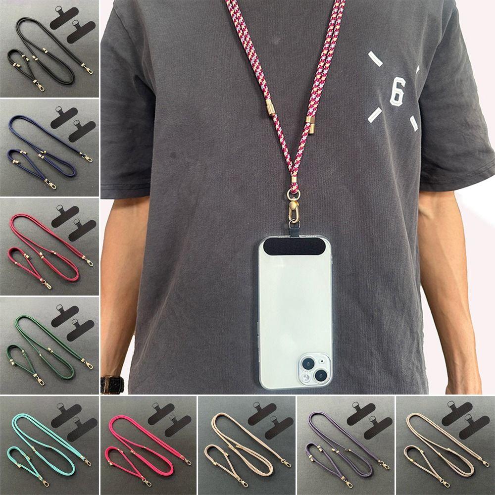 2Pcs/Set Short + Long Phone Lanyard Universal Anti-lost Wrist Strap  Case Crossbody Shoulder