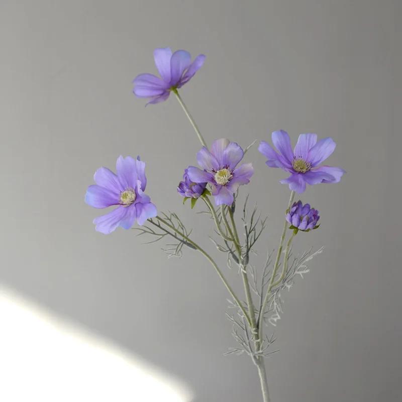 60CM Gesang Chrysanthemum Artificial Flower Pastoral Home Interior Decoration Wedding Ornament Flower Arrangement