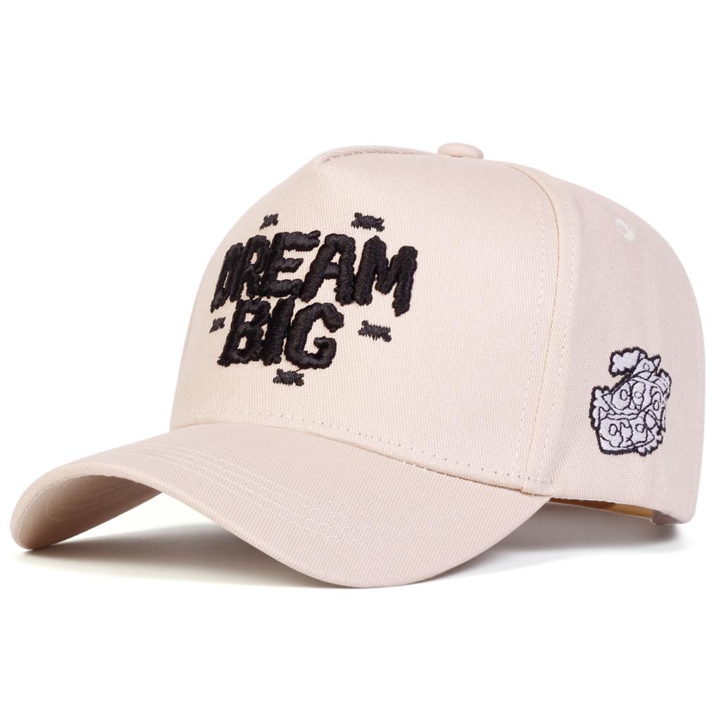 Unisex Dream Big Cloud Embroidery Adjustable Baseball Hat Trucker Cap for Outdoor Sport Travel