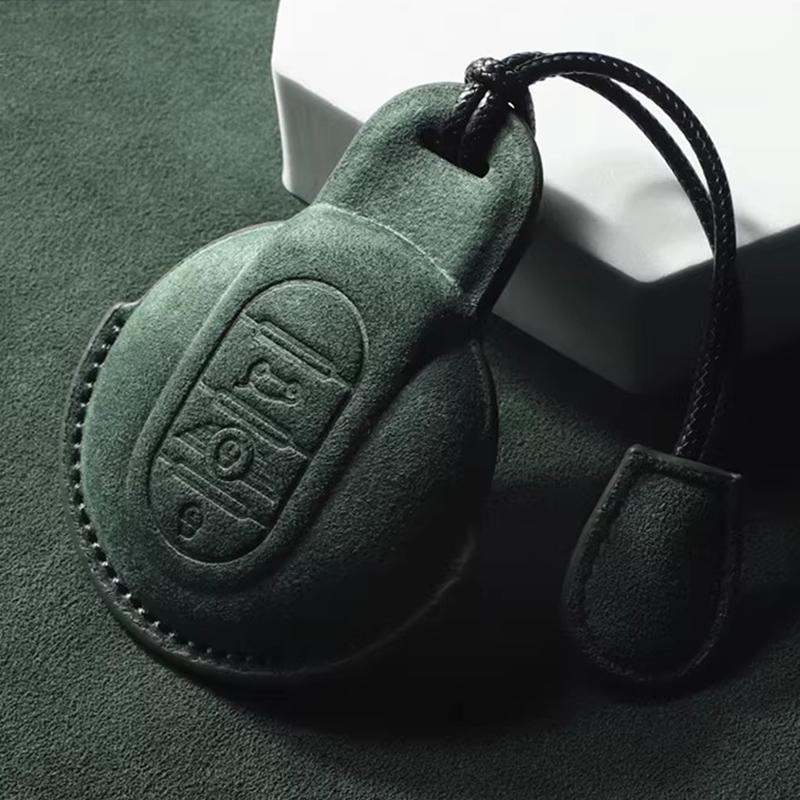 Wildleder Kunstleder Autoschlüssel Hülle Abdeckung Für Mini Cooper R56 Countryman Clubman One R57 R58 Cabrio R60 R61 Serie Schlüsselanhänger Schutz