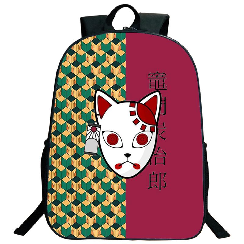 Demon Slayer Backpack Kimetsu No Yaiba Tanjiro Nezuko Kamado Teenarges Schoolbag Laptop Bag Boys Girls Rucksack Travel Shoulder Bags