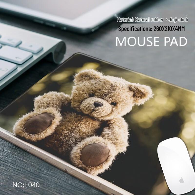 Fumaide Ergonomic Cloth Mouse Pad with Wrist Rest (3-Pack)