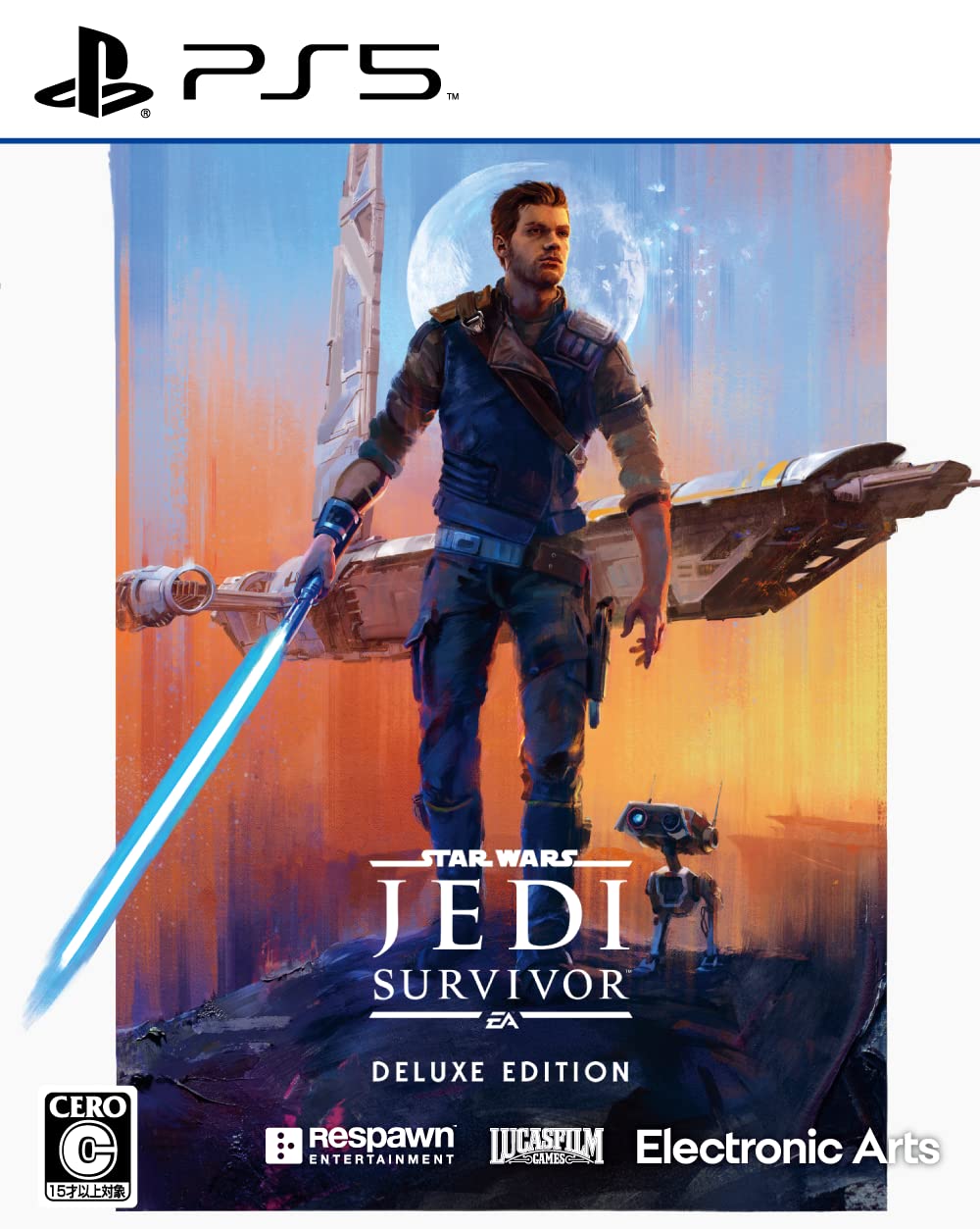 Star Wars Deluxe Edition Издание Включает Galaxy of Heroes DLC Косметический набор Косметический набор PS5 Jedi Survivor™ [Ограниченное содержимое] & -