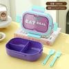 Divided Stainless Steel Lunch Box Set With Cup Students Office Workers