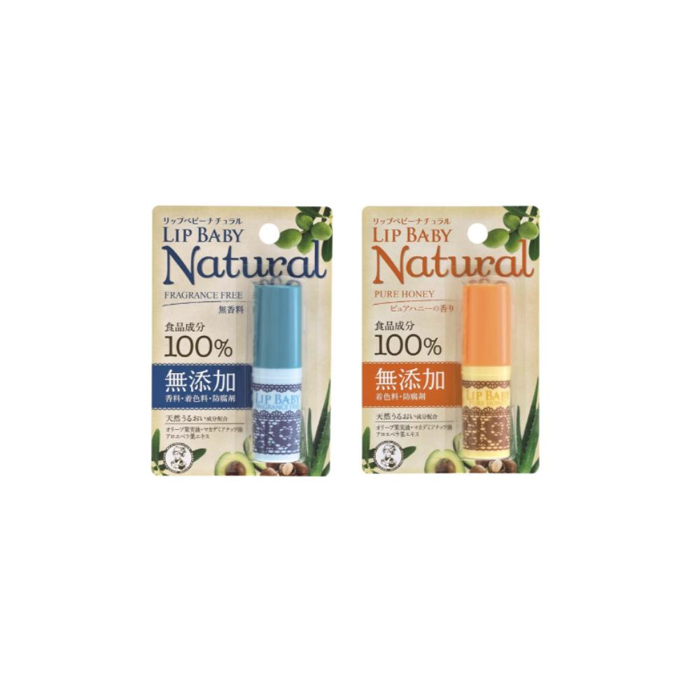 Rohto Mentholatum Lip Baby Natural  Fragrance Free  Pure Honey 4g