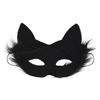 Moonlove Cat Cosplay Mask, Women's Half-Face Cat Costume Mask, Lace, 1914cm, Stretchable, Perfect for Weddings, Witch Cosplay, Halloween,