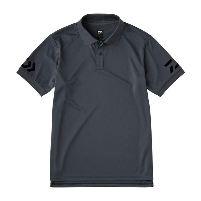 [Daiwa] Short-Sleeve Polo Shirt DE-7925 Gunmetal x Black S