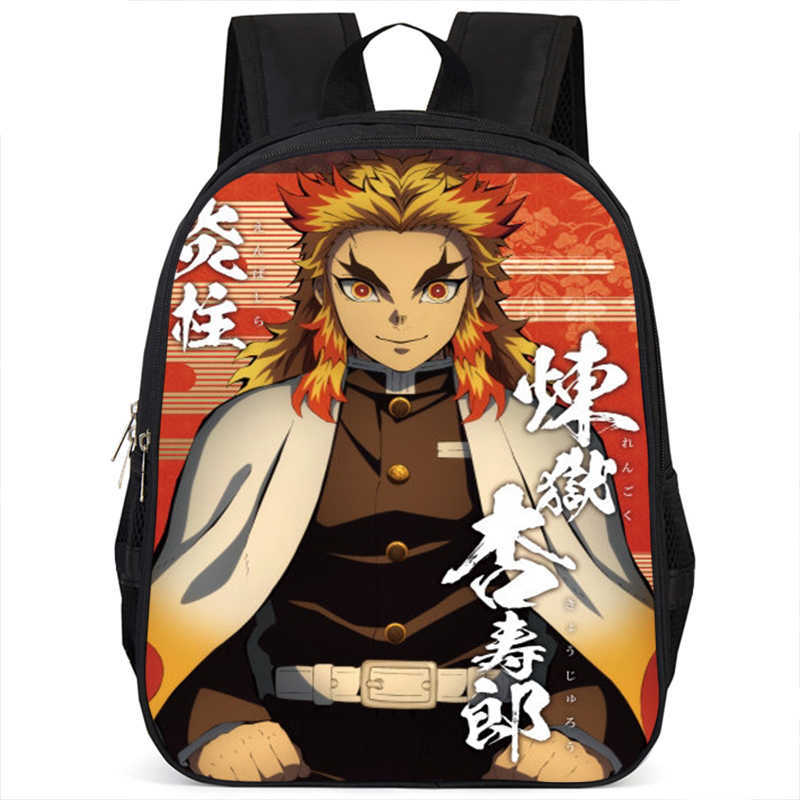 Japan cartoon comics Demon Slayer Pillar Training Arc Student Large Capacity School Style Backpack 7545