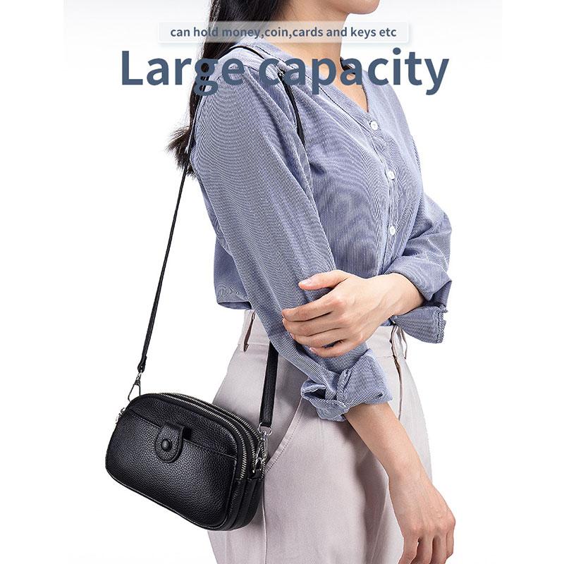 Borsa a Spalla da Donna 100% Vera Pelle Tendenza Moda Grande Capacità Borsa a Tracolla da Donna Morbida Pelle di Mucca Borse di Lusso