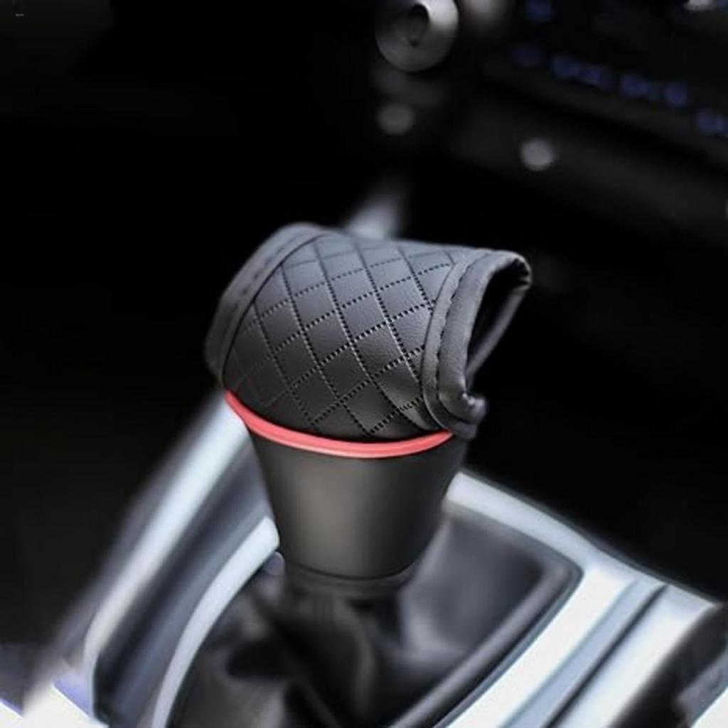 Car Gear Shift Knob Cover Universal Shift Knob Cover Leather Car Gear Shift Cover