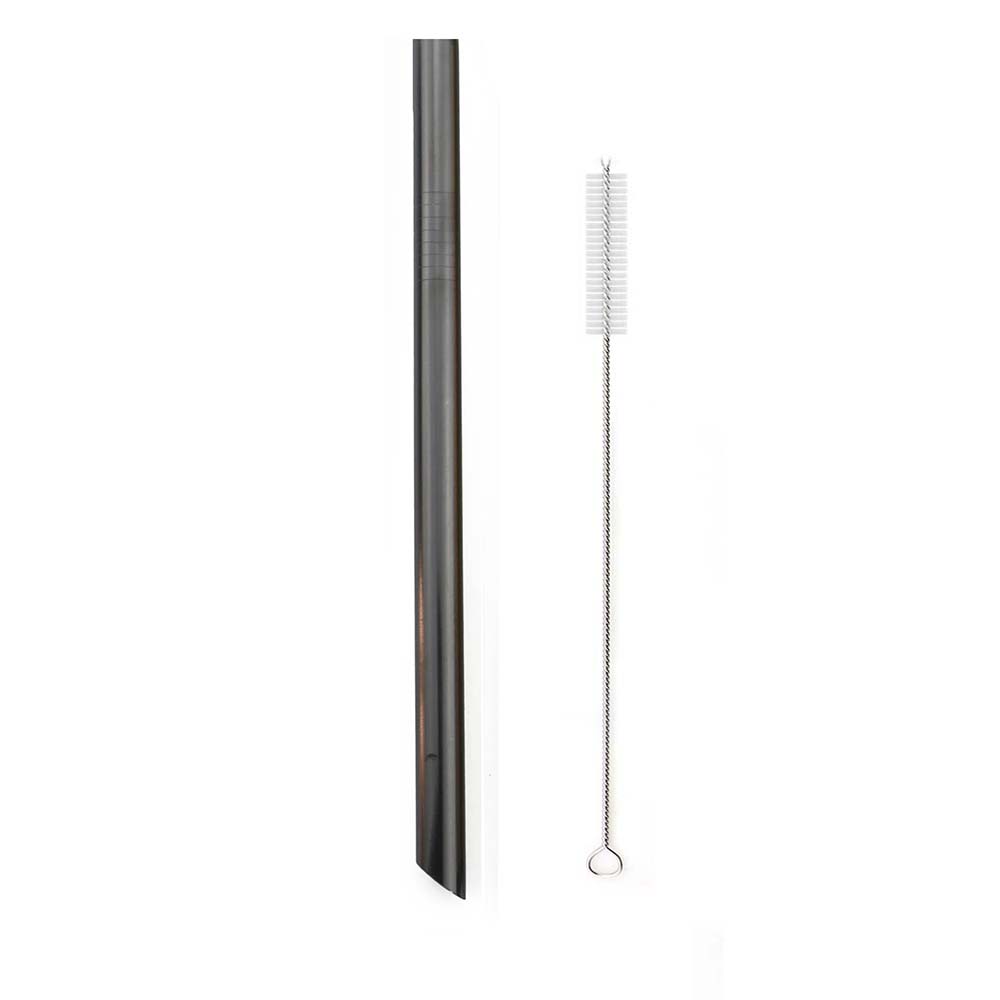 1 Stück Wiederverwendbarer Trinkhalm Edelstahlstrohhalm Breit 12mm Metallstrohhalm Set Perle Milchshake Bubble Tea Strohhalm Mit Reinigungsbürste