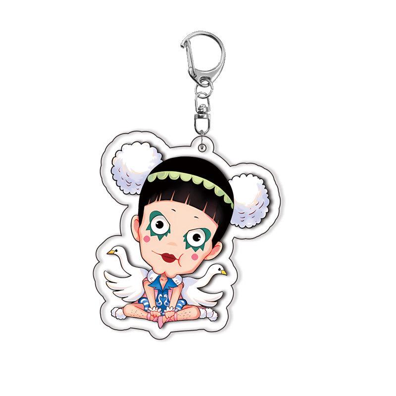 Layer One Piece Acrylic Double-Sided Luffy Keychain Anime Backpack Pendant