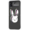 Custodia Bad Bunny X100pre Per Samsung Galaxy Z Flip 3 4 5G Nera Rigida PC Alloggiamento Telefono Z flip4 Lusso Coque Guscio