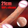 Super Realistic Dildo Penis Sliding Foreskin Ejaculation Big Dick Penetration Anal Female Masturbation Sexy Adult Sex Toys