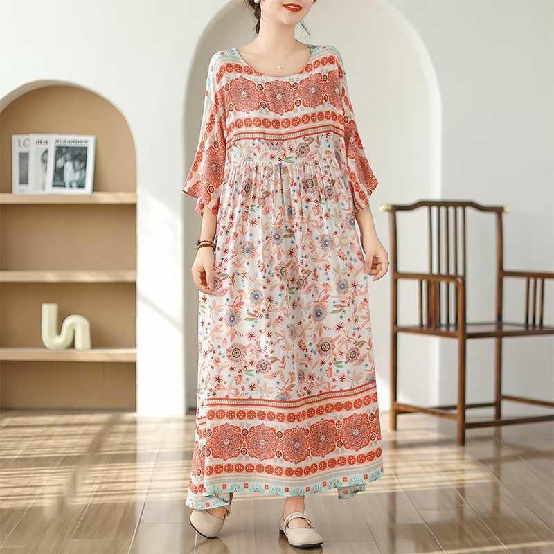 Flesh Covering Skinny Round Neck Long Skirt