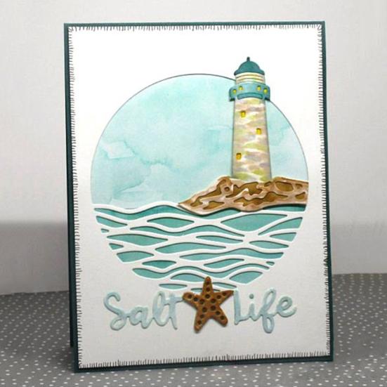Kruhový maják Kovové vyřezávací raznice DIY Scrapbook Emboss Paper Cards Album Stencil