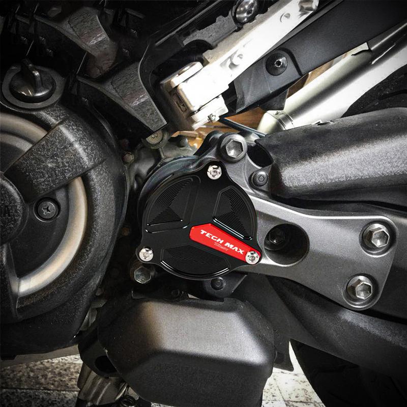 Motorcycle CNC Frame Drive Shaft Hole Cover Decorative Guard For Yamaha TMAX560 Tech Max TMAX 560   2022 Accessories
