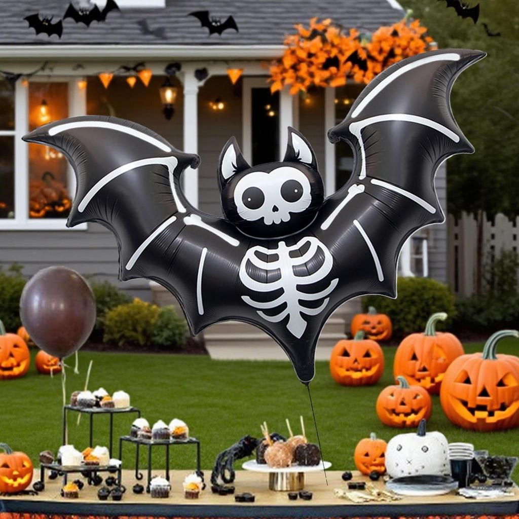 Halloween Foil Balloons Bat Balloons Cute Black Bat Balloon Halloween Party Props Home Decoration Supplies Kids Gifts