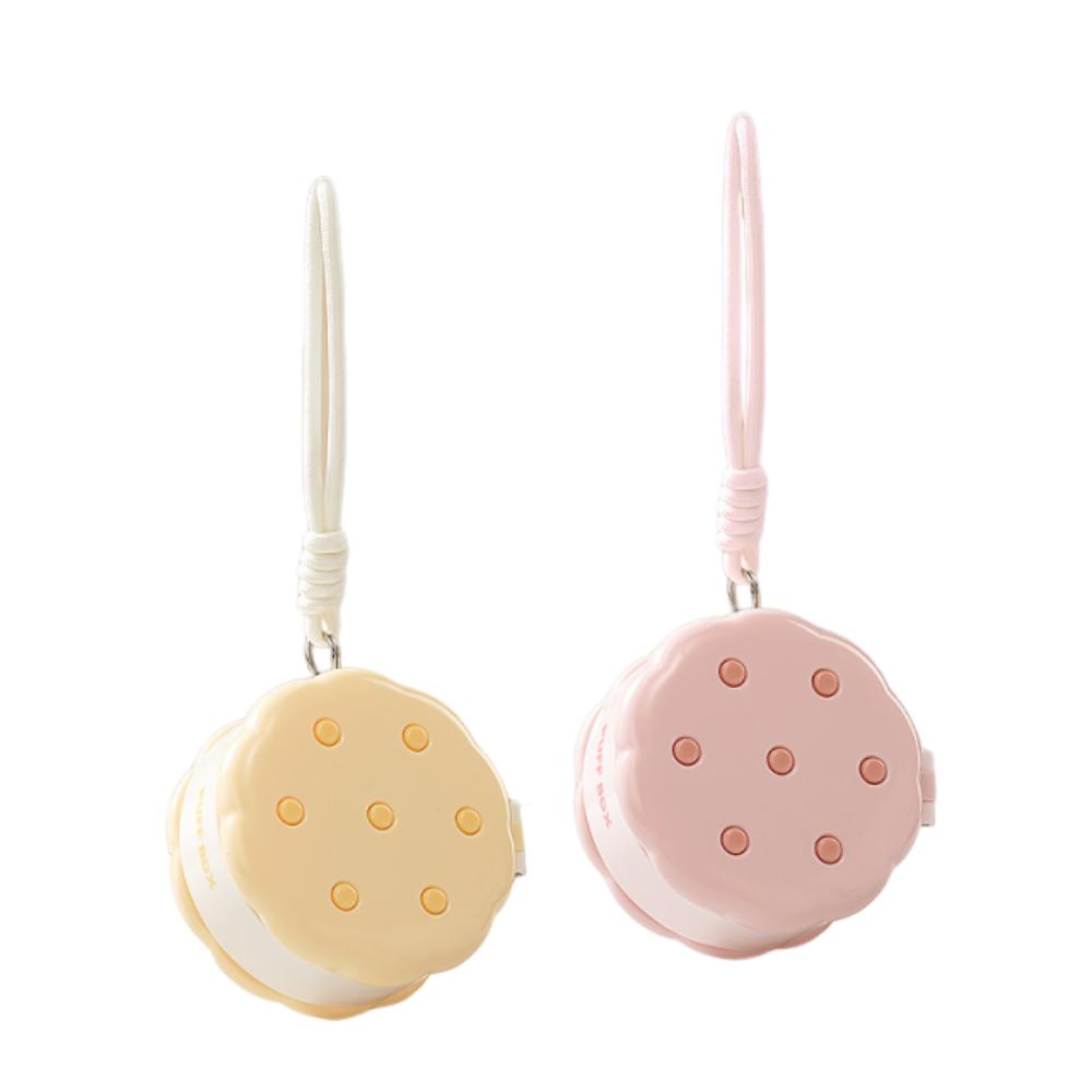 1/2/3Pcs Cookie Shape Powder Puff Storage Box Multifunctional Dustproof Case  Portable Use