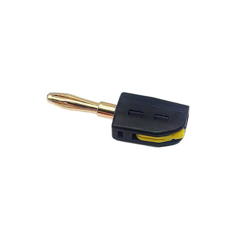 4mm Quick Wire Connect Gold-plated Copper Banana Connectors Plugs Audio Copper Speakers Amplifier 32A 4mm Solderless Banana Plug