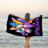 1pc KPop Demon Hunters6 Beach Towel, Beach and Seaside Swimming Pool Equipment, Fashion Pattern, Rectangular, Travel Essentials