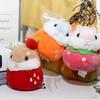 Adorable Mini Plush Hamster Keychain Soft Stuffed Animal Bag Charm Toy Cute