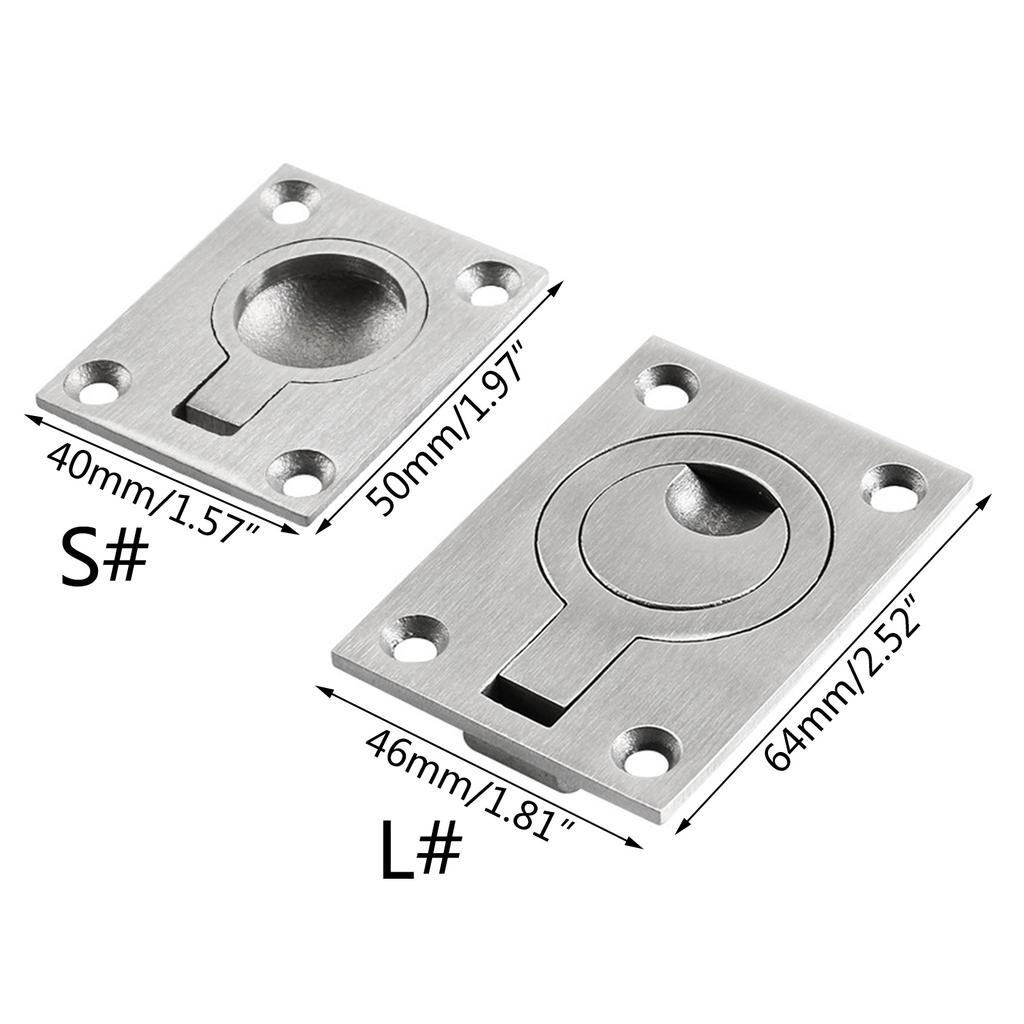 Marine Boat Deck for Hatch Door Knob Handle Flush Pull Slam for Latch Lock Round Ring Handle for Cars Yacht RV