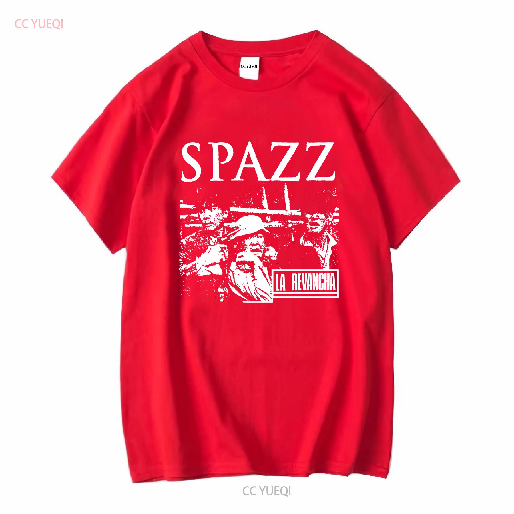 Spazz La revancha Band Brand New T shirt TE1959 long sleeves vintage Washed Breathable Slightly Comfortable homme Stylish S