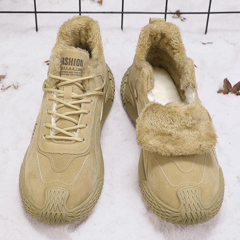2026 Winter Neue Herrenschuhe Samt Warm Lässige Schuhe Herren Schneestiefel Winter Warme Sneaker für Herren Winterstiefel Chaussure Hommes