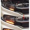 2Pcs 60Cm Error Free Dual Color Drl Headlight Eyebrow Turn Signal Strip Light