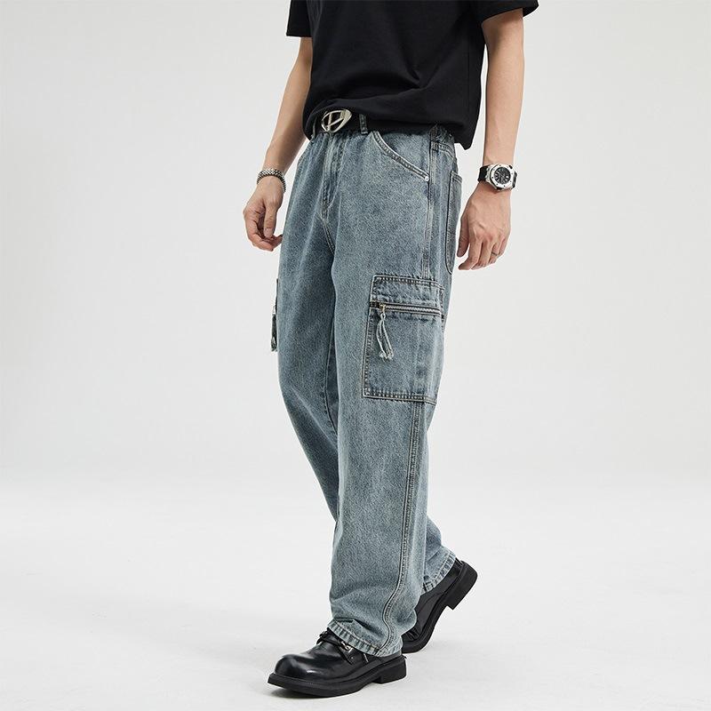 Nuovi Jeans Dritti Giapponesi Primavera ed Estate per Jeans Versatili da Uomo